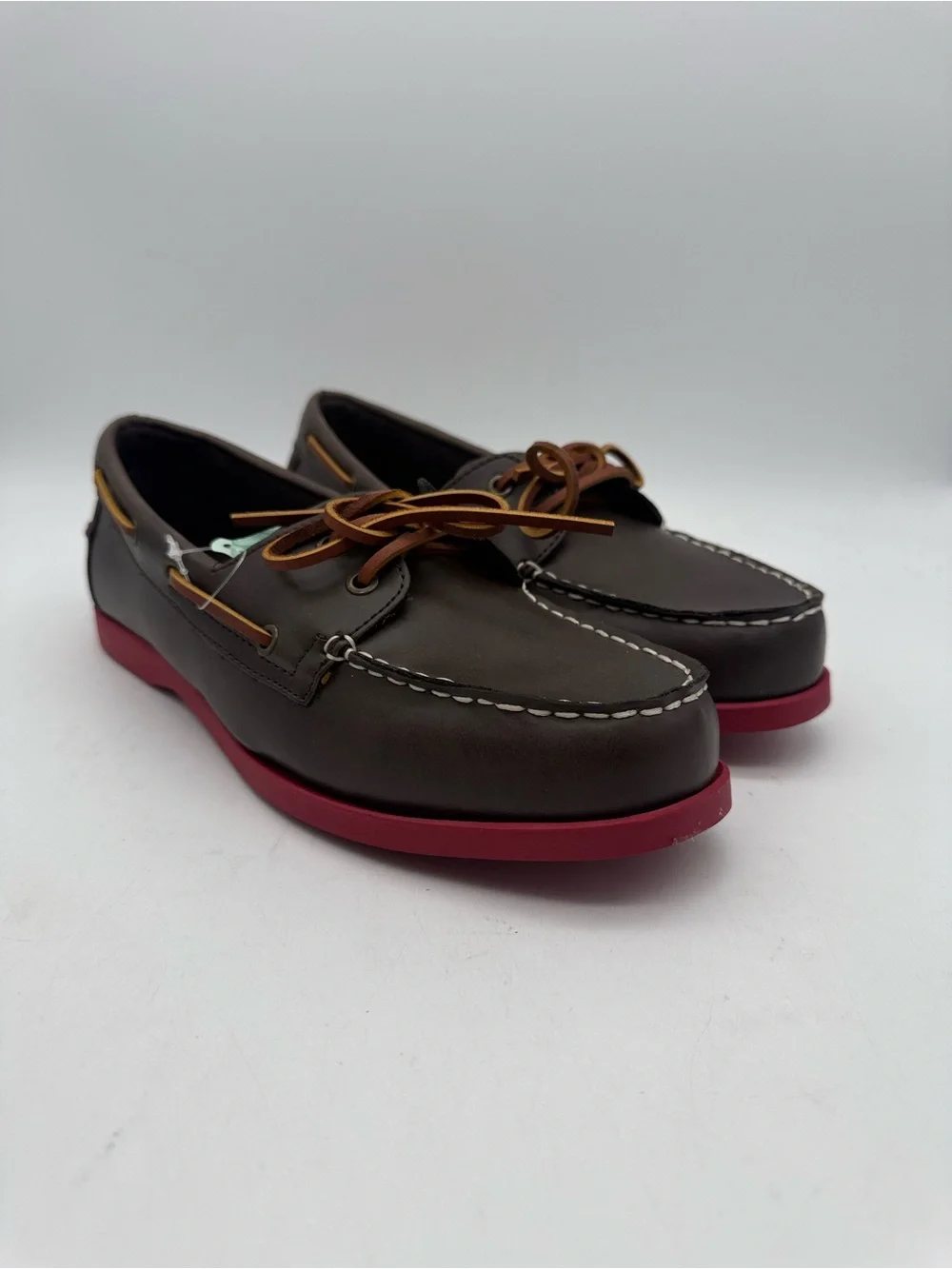BRAND NEW Sonoma Harper Brown Boat Shoes Red Soles Size 9